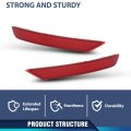 Rear Bumper Reflector Light Lamp Driver Passenger Side 2pcs For Subaru Forester 0l 2 5l 2009-2018 84281sc000 84281sc010 Red