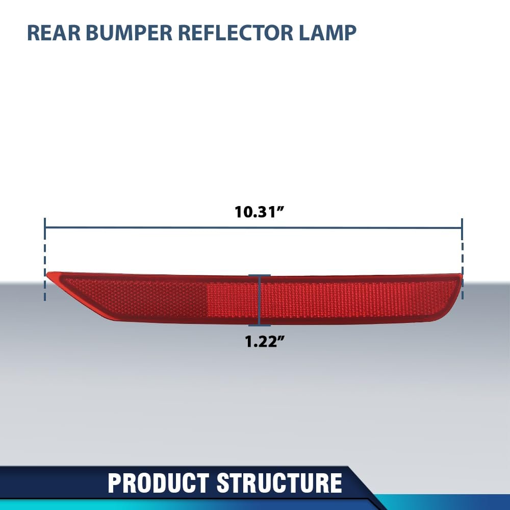 Rear Bumper Reflector Light Lamp Driver Passenger Side 2pcs For Subaru Forester 0l 2 5l 2009-2018 84281sc000 84281sc010 Red