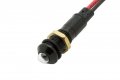 Black Alpinetech Plb8b-g 8mm 5 16 12v Led Metal Signal Indicator Pilot Dash Light White 