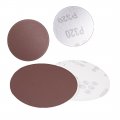Uxcell 50pcs 5 Inch Hook And Loop Sanding Disc 600 Grits Flocking Sandpaper For Random Orbit Sander Brown
