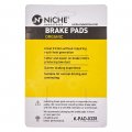 Niche Brake Pad Set For Harley-davidson Sportster 1200 883 Xl883c Xl1200c Iron 42831-04a Front Rear Organic
