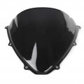 Qiilu Motorcycle Windscreen Pc Wind Deflector Fit For Suzuki Gsxr 600 750 K6 2006a 2007 Black