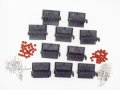 Cnkf 10 Sets Gm Haltech Map Type 6 Pin Way Male Weatherpack Waterproof Auto Connector Includes Terminals And Seals 12010975