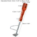 Motorcycle Kickstand Side Support Stand Adjust Holder Aluminum Alloy Foot Orange