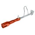 Motorcycle Kickstand Side Support Stand Adjust Holder Aluminum Alloy Foot Orange