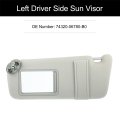 Left Driver Side Sun Visor Gray Without Sunroof 74320-06780-b0 For Toyota Camry 2007-2011
