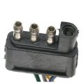 Trailer Wiring Harness Connector For Mercury Cougar 1999 2000 7 Terminal Blade Pin Circular Rectangular Shape 88860606