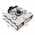 Idili Manual Tank Type Wood Plate Bender Micro Screw Lead Diy Bending Machine Sailboat Modeling Set