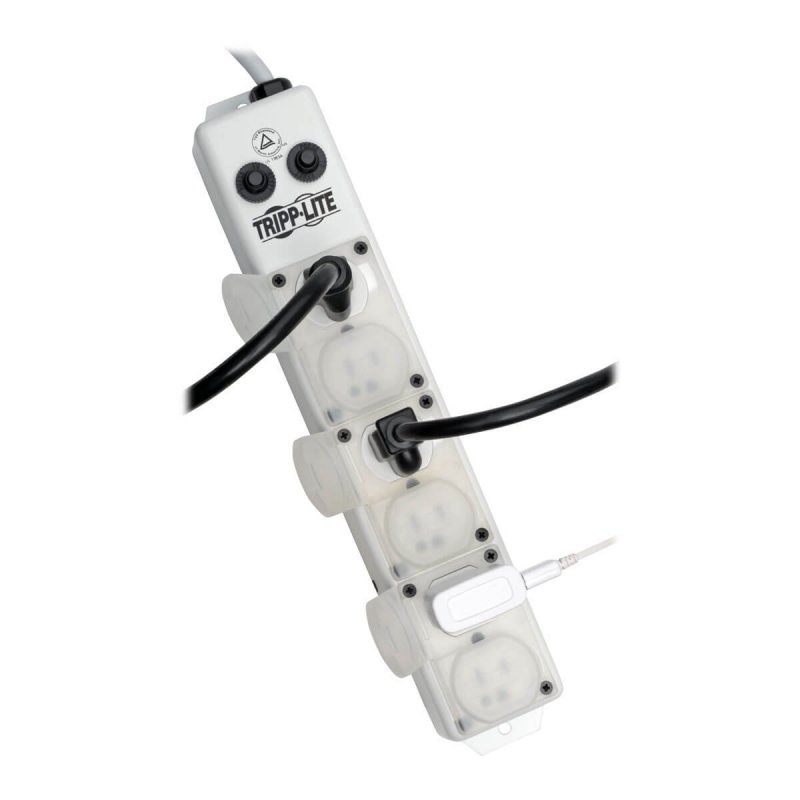 Tripp Lite Safe-it Power Strip 6 Outlet Ul 1363a Patient-care Vicinity White Ps-615-hg-oem
