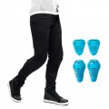 Ilm Motorcycle Riding Pants Armor Flow With Pads Ce 2 Lightweight Mesh For Men Motorbike Model Afp01 Medium 32l Black 