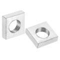 100pcs M6x10mmx3mm Square Nuts Carbon Steel Zinc Plated Coarse Thread Fasteners For Home Repairs And Professional Engineering 