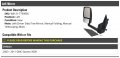 Left Driver Side Tow Mirror Manual Folding Telescoping Black- Compatible With 2003-2011 Gmc Savana 3500