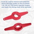 X Autohaux Car Vibration Damper Holding Tool Kit For Audi Skoda Vw 1 8 2 0 4v Tfsi Ea888 Crankshaft Pulley Removal Assembly