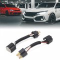 Uxcell 2pcs Male To Female H4 Light Extension Wire Harness Socket Connector For Car