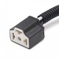 Uxcell 2pcs Male To Female H4 Light Extension Wire Harness Socket Connector For Car