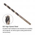 Uxcell 6pcs Jobber Drill Bits 3 5mm 0 138 Black Nitride Gold Titanium Coated M2 High Speed Steel Hss Twist For Stainless