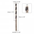 Uxcell 6pcs Jobber Drill Bits 3 5mm 0 138 Black Nitride Gold Titanium Coated M2 High Speed Steel Hss Twist For Stainless