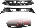 Front Upper Lower Bumper Grille Without Sensor Hole Camera For 2024 2025 Hyun-dai Elantra Replacement 86351-abba0 86531-aabb0 