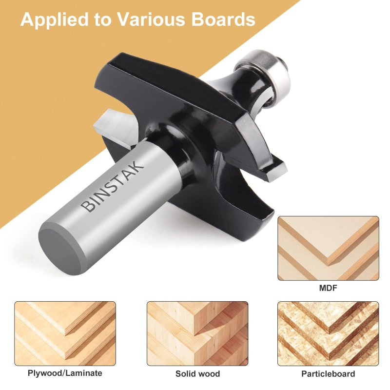 3 4 In Radius Roundover Router Bit 1 2 Shank Carbide Tipped Edge Forming Beading For Woodworking And Cnc B2304