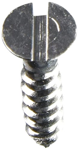 Slotted Flat Sheet Metal Screws 8 X 3 In Zinc Alloy Steel Type A Point Fully Threaded 60 Piece Set