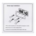 X Autohaux 4 Pcs Aluminum Alloy License Plate Bolt Screw Nuts For Car Motorcycle Silver Tone