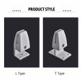 Mromax 2 80 X1 73 X3 66 Lxwxh Partition Bracket Office Desk Clip Clamp Holder Screen Support T Shape For 4-16mm Thickness 4pcs
