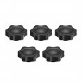 Clamping Handle Screw Knobs M10 Threaded Star-shape 5pcs 