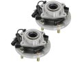 Front Wheel Hub Bearing Assembly Set Of 2-5-lug For 2008-2011 Chrysler Town And Country With Abs 