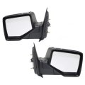 Door Mirror Pair Ford Ranger 2006 2011 Manual Non Heated Folding Chrome Replacement For 8l5z17683ea 8l5z17682ea Fo1320315 