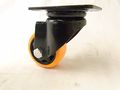 3 X 1-1 2 Swivel Caster Orange Polyurethane Wheel 400 Lbs Each 4 