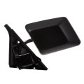 Side View Mirror For Gmc Sonoma 1991 1992 1993 1994 Driver Black Plastic Housing Manual Adjustment Clear Rectangular Glass Fold 