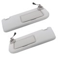 Driver And Passenger Side Sun Visor With Mirror Light Gray Replacement For Nissan Altima 2019-2024 96401-6ca3c 96400-6ca3c 