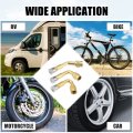 X Autohaux 7pcs 45 90 135 Degree Tire Valve Air Tyre Stem Extenders With Dust Cap Snap In Universal For Car Truck Motorcycle