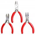 Toolusa 3 Piece Micro Plier Set 3-piece Precision Tool Kit Ergonomic Design Ideal For Jewelry Crafting Watch Repairs 