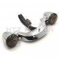 Httmt Mt444-001a- Black Rear Turn Signal Brake Light Bar Compatible With H-d Street Glide 2010-up