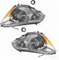 Laformo Pair Headlight Compatible With 2017-2020 Mitsubishi Mirage G4 Sedan Halogen Headlamp Bulbs Replacement For 8301d117 