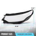 G-plus Headlight Lens Cover Compatible With Land Rover Discovery Sport 2020-2022 Left Side Front Headlamp Clear