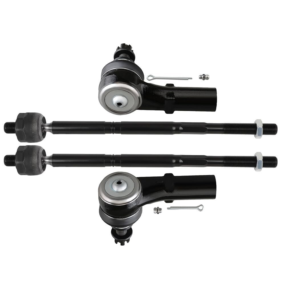 4-piece Inner Tie Rod End Outer Fit 2015-2017 For Chrysler 200 2013-2016 Dodge Dart
