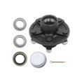 5 On 4 In Trailer Hub Kit With Bearing Replacement For 2000 Lbs 1 Spindle Stainless Steel Wheel Oil Seal And Dust Cover 