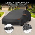 Waterproof Car Cover For Mazda 3 Hatchback 2014 2018 Outdoor All Weather Protection 210d Pu Material With Reflective Warning
