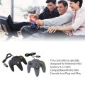 Usonline911 2-pack Wired Controller For N64 Video Games Console Retro Remote Game Pad With Responsive Buttons And Smooth