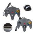 Usonline911 2-pack Wired Controller For N64 Video Games Console Retro Remote Game Pad With Responsive Buttons And Smooth