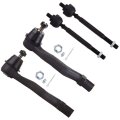 4pc Front Inner And Outer Tie Rod End Kit For Honda Crv 1997 2001 Ev414 Es3331r Es3332r