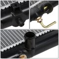Dna Motoring Oem-ra-1409 Oe Style Direct Fit Aluminum Core Radiator For 93-97 Geo Prizm Corolla 27-1 16 W X 13-5 8 H 3 D 1-1 