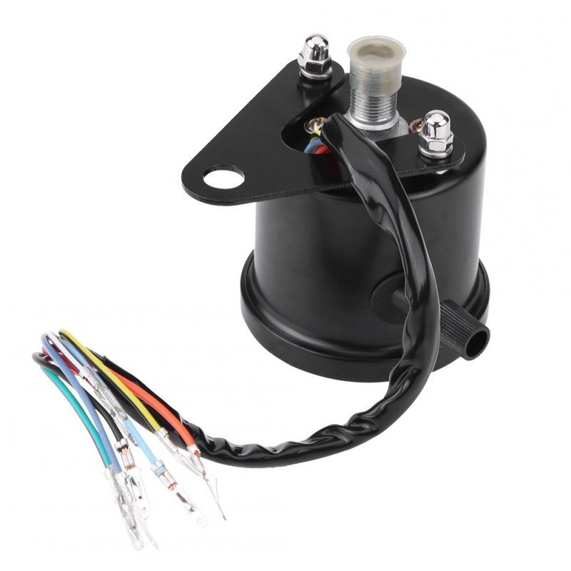 Fydun Motorcycle Speedometer 60mm Black Odometer Gauge With Indicator