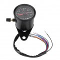 Fydun Motorcycle Speedometer 60mm Black Odometer Gauge With Indicator