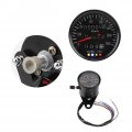 Fydun Motorcycle Speedometer 60mm Black Odometer Gauge With Indicator