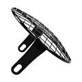 Taswk Motorcycle Retro 6 5 Cree Led Headlight Metal Mesh Grille Cover Cafe Racer Bobber