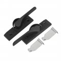 Aexit Pair 42mm Zinc Alloy Screw Fixed Crescent Window Sash Lock Dark Gray Dcd78d650485fd62006716211738b684