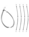 Hose 1 8 X 20 200 Psi Safety Whip Check Cable 5 Pack Galvanized Steel Hydraulic For 2 1-1 4 Diameter Hoses 